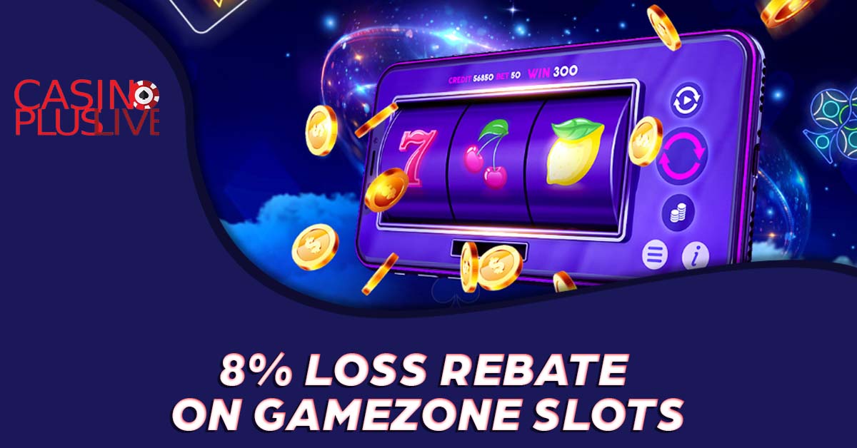 8% loss rebate on Gamezone slots